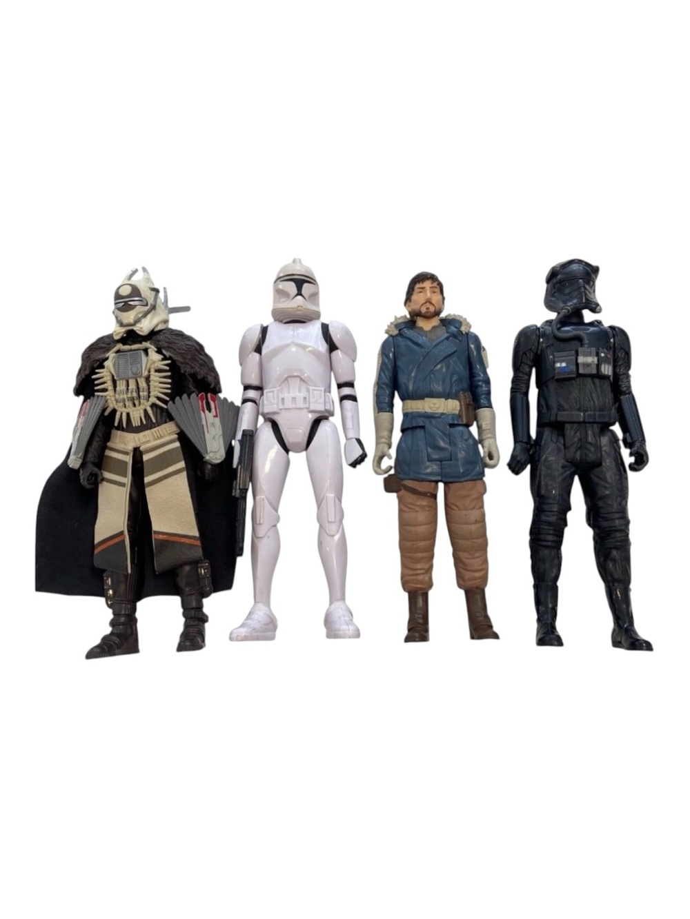 Star Wars Action Figures Lot Of 4 Includes Trooper Rebel & Villain Figures